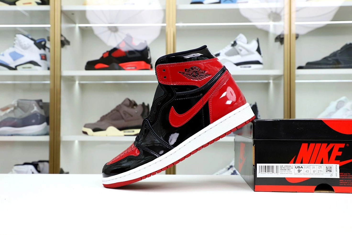 OG PATENT HIGH JORDAN AIR BRED 1 0308